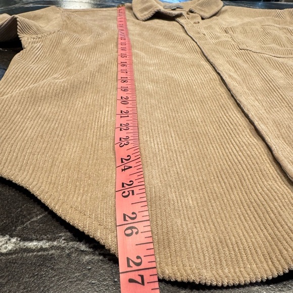 Wishlist Tan Ribbed shirt with Button Down Style - Picture 3 of 7
